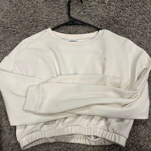 Gymshark Cream Cropped Sweatshirt
